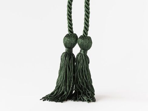 12pcs Graduation Honor Cord 68'' with Soft Touch Tassel (Forest Green) in Saudi Arabia