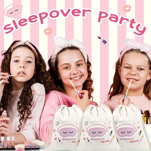 Clysee 12 Pcs Sleepover Party Favor for Women Slumber Gift Bag for Sleepover Spa Squad Party Birthday Gift(Purple) in Saudi Arabia