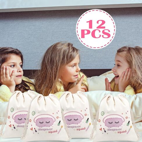 Clysee 12 Pcs Sleepover Party Favor for Women Slumber Gift Bag for Sleepover Spa Squad Party Birthday Gift(Purple) in Saudi Arabia
