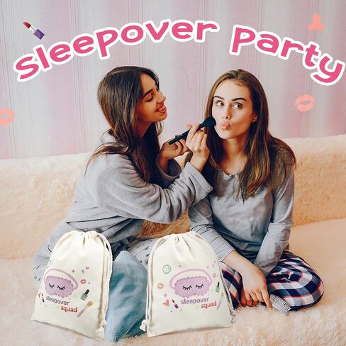 Clysee 12 Pcs Sleepover Party Favor for Women Slumber Gift Bag for Sleepover Spa Squad Party Birthday Gift(Purple) in Saudi Arabia