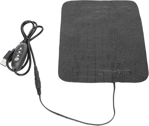 Reptile Heating Mat, USB Reptile AntiScratch Heating Pad, Heat Mat, Gears Warmer Heater with Temperature Control, for Turtle, Tortoise, Snakes, Lizard, Gecko (S in Kuwait