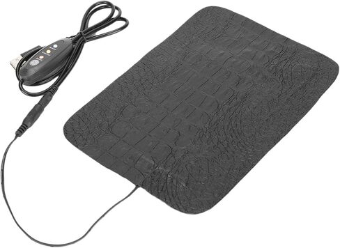 Reptile Heating Mat, USB Reptile AntiScratch Heating Pad, Heat Mat, Gears Warmer Heater with Temperature Control, for Turtle, Tortoise, Snakes, Lizard, Gecko (S in Kuwait