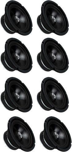Pyle 6 PDMR6 MidRange 6.5" 1800W Car Mid Bass Mid Range Woofers Audio Speakers in Saudi Arabia