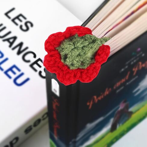 Crochet Bookmarks for Women Girls Kids Knitted Daisy Book Mark for Book Lovers Coworker Bookish Birthday Graduation Gift for Her Him Unique Page Bookmark for Readers Christmas Easter Gifts in Kuwait