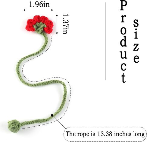 Crochet Bookmarks for Women Girls Kids Knitted Daisy Book Mark for Book Lovers Coworker Bookish Birthday Graduation Gift for Her Him Unique Page Bookmark for Readers Christmas Easter Gifts in Kuwait