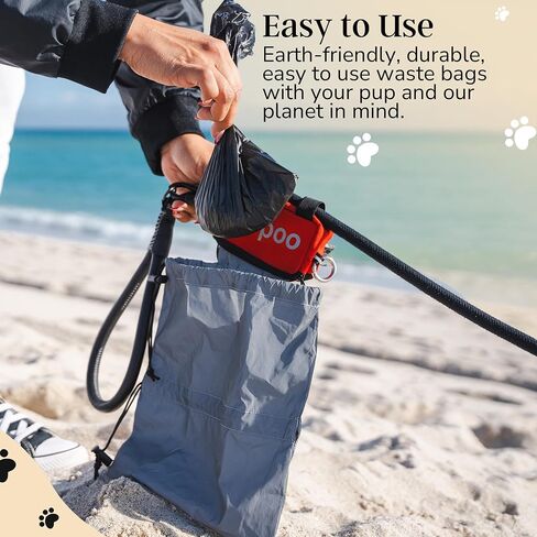 Dog Poop Bags Rolls - 100% Leak Proof Dog Poop Bags, Fully Compostable Waste Bag, Refill Rolls for Dogs & Pets Waste, Unscented - 200 Count in Saudi Arabia