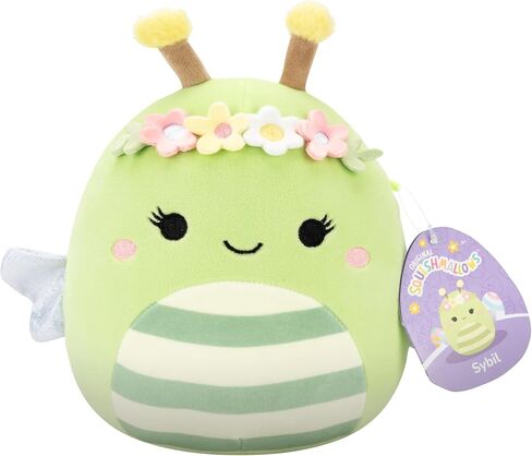 الفصيلة Squishmlows الأصلية 14in Sybil النحلة الخضراء مع تاج الزهور - Jazwares الرسمية Easter Plush (كبيرة) in Kuwait