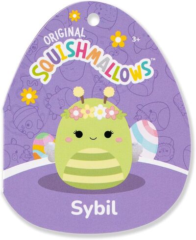 الفصيلة Squishmlows الأصلية 14in Sybil النحلة الخضراء مع تاج الزهور - Jazwares الرسمية Easter Plush (كبيرة) in Kuwait