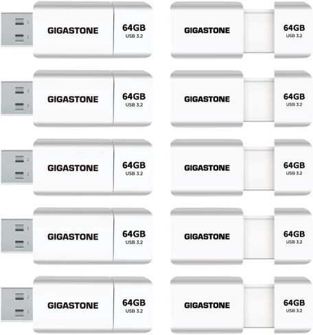 GIGASTONE Z40 64GB 2-in-1 Dual OTG Flash Drive USB 3.2 Gen 1, USB-A & USB-C, Reliable Performance, Durable, Data Storage, File Sharing, Backup, Boot Drive, USB2.0/USB3.0/USB3.1 Interface Compatible in Saudi Arabia