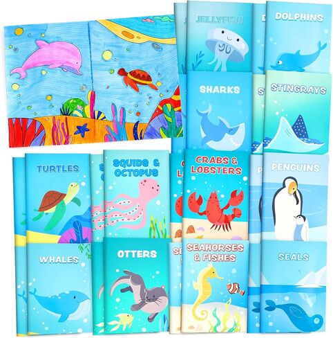 JOYIN 24Pcs Mix Coloring Books for Kids, Bulk Mini Coloring Activity Books for Party Favors Birthday Party Gifts, Classroom Goodie Bags Stuffers Boys Girls in Kuwait