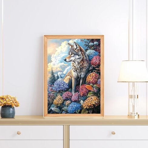 RICUVED Landscape Diamond Painting Kits, Flowers Diamond Art Kits for Adults, Diamonds Gem Art 5D Full Round Drill Rocking Chair Diamond Dots Painting Arts and Crafts Wall Decor 12x16Inch in Saudi Arabia