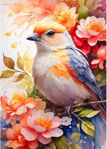 SJUTOUCI Orange Cat Diamond Art Painting Kits for Adults, Diamond Art Kits for Beginners, 5D DIY Full Drill Gem Craft for Home Decor Gift 12x16inch/30x40cm, Animal in Saudi Arabia