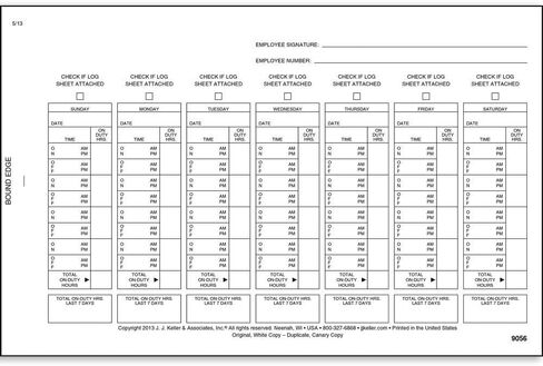 Driver Exemption Log Book 10-pk. with Simplified Driver Vehicle Inspection Report for Short-Haul Operations - Book Format with 18 Sets, 2-Ply with Carbon, 8.5" x 5.5", J. J. Keller & Associates, Inc. in Kuwait