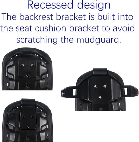 Motorcycle Passenger Seat with Backrest for Indian Bobber, Flat Rear Seat Cushion Backrest for Indian Scout Bobber Sixty Twenty (2018-2024) in Kuwait