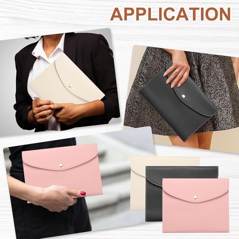 غلاف مخطط Patikil ، غلاف دفتر من الجلد A5 لبطاقات العمل مستندات دفتر ملاحظات مع زر بطاقة جيب PEN HOLDER in Kuwait