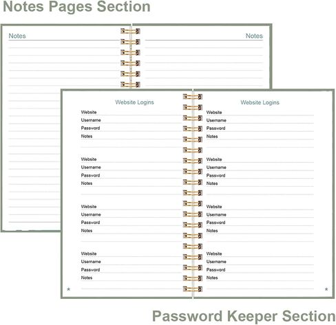 Address Book with Alphabetical Tabs - Telephone & Address Book with Address Contacts, Special Date, Phone, Birthday & Internet Login Password for Home and Office, 4.3" x 6.2", Green in Kuwait