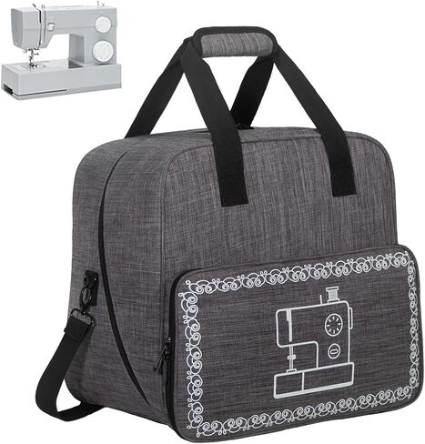 Sewing Machine Bag, Sewing Machine Cesa Fits Most Standard Sewing Machines and Storage Sewing Accessories, for Singer/Janome (DARK GREY) in Saudi Arabia