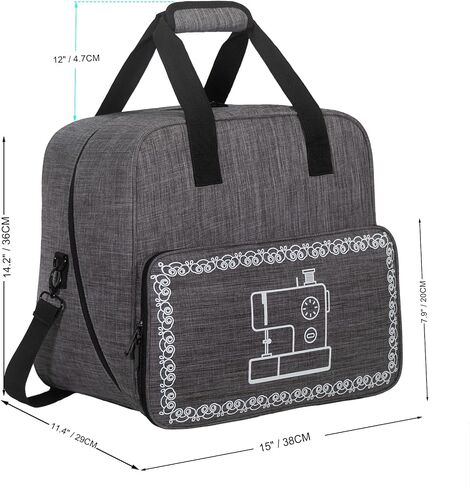Sewing Machine Bag, Sewing Machine Cesa Fits Most Standard Sewing Machines and Storage Sewing Accessories, for Singer/Janome (DARK GREY) in Saudi Arabia