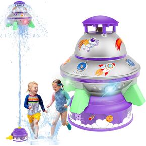 Sprinklers Rocket Launcher Water Toy for Kids - Summer Summer Fun Learning و Backyard Water Play Toy ، هدية عيد ميلاد للبنين والبنات 3 9 12+ عام
