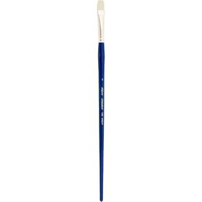 Silver Brush Limited 1902-6 Bristlon Bright Paintbrush for Oil, Acrylic, and Heavy Body Paints, Size 6, Long Handle
