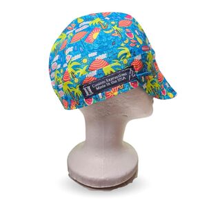 Custom Expressions Welding Caps Welding Helmet Liners Welding Accessories for Men-Women-Flame Resistant-Safety and Protection While Welding-100% Cotton-Handmade-Style Beach Fun (75/8)