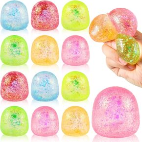 MeOoeck 24 Pack Fudge Candy Laughl Blitter Twised Sensory Fidget Toy with equin reaciety regring leaff squite stretcy stretgorty lolor for kid party form