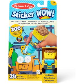 Melissa & Doug Sticker WOW!™ 24-Page Activity Pad and Sticker Stamper, 300 Stickers, Arts and Crafts Fidget Toy Collectible Character – Ice Cream - FSC Certified in Saudi Arabia