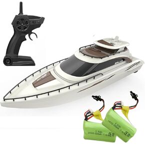 SOWOFA H139 Remote Control Boat Model Simulation Yacht Boat Model Lakeside Indoor and Outdoor Water Entertainment Toys 15Km/h Cruise Ship Model（Dual Battery Version）
