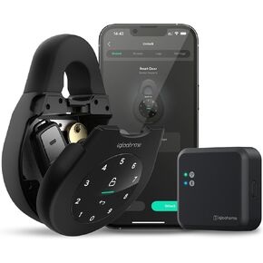 Igloohome Keybox 3 Smart Lock Box + WiFi Bridge Bundle ، تحكم في الأقفال عن بعد مع تطبيق الهاتف المحمول (iOS/Android) و Alexa.