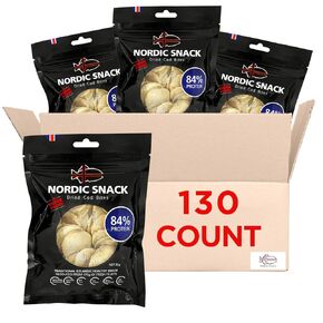 تجميد COST Nordic Catch Freeze DRIED COD وجبات خفيفة من المأكولات البحرية - رقائق مصنوعة من الأسماك البرية في سمك القد الأيسلندي - وجبة خفيفة صحية للأسماك الجافة ، غنية بالأحماض الدهنية أوميغا 3 ، والبروتين معبأة في الأسماك المجففة المجففة - 35 جرام قابلة