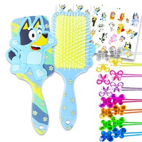 Bluey Hair Accessories Set for Kids - Bundle with Bluey Hair Brush, Hair Ties, and More | Bluey Hair Accessories for Girls