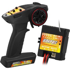 GOUPRC 2 في 1 ESC & Receiver مع 3CH 2.4GHz RC Transmitter ESC Combo Remote Receiver Combo لـ AXIAL SCX24 RC CAR