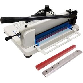 HFS(R) 17" Blade A3 Heavy Duty Guillotine Paper Cutter - A3, 17'' Blade, 400 Sheet Capacity, Solid Steel Construction with Replacement Cutting Stick and Blade