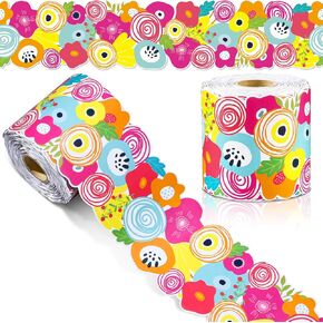 68.9 ft Travel Bulletin Board Border Back to School Theme Decoration First Day of School Rolled Border Trim for Party Classroom Bulletin Boards Chalkboard Wall Decor