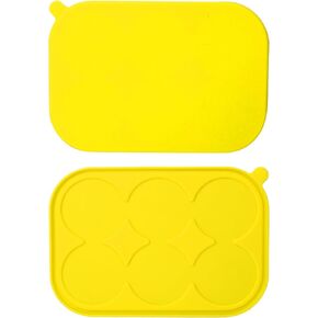 BABORUI 6 Cavities Dog Treat Molds with Lid for Woof Pupsicle & Power Chewer Pupsicle Large 10-25lbs, Reusable Frozen Dog Treat Molds Silicone for Making Ice Popsicle Snacks (S)