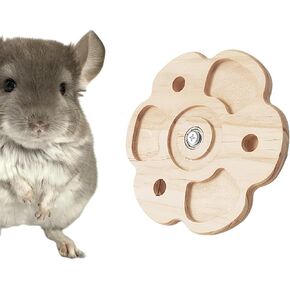 ألعاب Chinchilla Chew - إكسسوارات القفص الدوارة الخشبية الطبيعية لطحن الأسنان | لعبة التسكع التفاعلية مع تصميم مضغ آمن | ألعاب Chinchilla Cage للعب و Health Dental Health