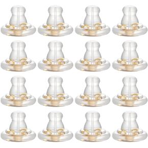 12 PCS Earring Backs for Heavy Earring, Earring Backs Replacements, Earring Backs for Studs, Silicone Earring Backs, Comfortable Earring Backs, Soft Earring Backs for Sleeping for Women and Men