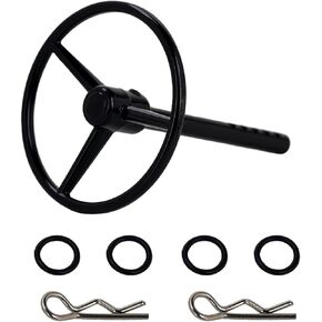 CNC Aluminum Universal RC Steering Wheel for SCX10 TRX4 RC4WD D90 D110 Etc 1/10 Scale RC Crawler Car Interior Accessories (Silver)