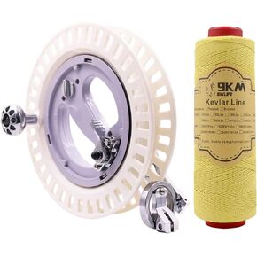 9KM DWLIFE 10.6in Kite Reel Winder and 150Lb 1000Ft 1mm Braided Kevlar Kite String
