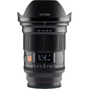 VILTROX AF 16mm f/1.8 FE Full Frame Lens for Sony E, Autofocus Lens with Built-in LCD Screen, Large Aperture for Sony E-Mount a7 in Kuwait