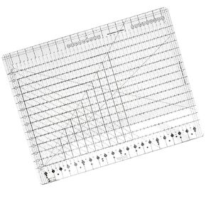 Premium Slotted Acrylic Quilting Ruler Template - 17.75" x 22" Extra-Large Non-Slip Design for Precision Sewing, Crafting & DIY Projects‌