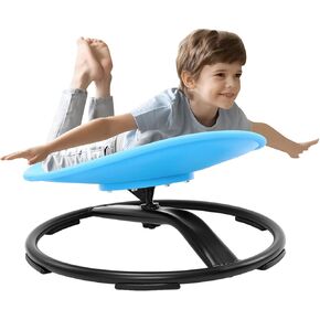Zhenx Spinning Chair for Autistic Kids, Kids Sensory Swivel Chair, Sensory Spinner Seat for Autism Toddlers & ADHD Children, Sit and Spin Training Body Coordination (Green)