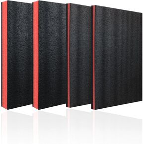 Tool Box Foam 4 Pcs 18 x 12 x 2 Inch＆18 x 12 x 1 Inch，Shadow Foam Inserts for Cases，Polyethylene Storage Sheets for Toolbox