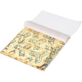 Meccanixity 50 PCS أوراق الذهب أوراق الذهب 5.5 "× 5.5" أوراق رقائق ذهبية تقليد كتيب متنوع مع نمط للحرف اليدوية ، وإطارات الصور ، والأظافر ، وديكور الفنون DIY ، وزهرة النحاس