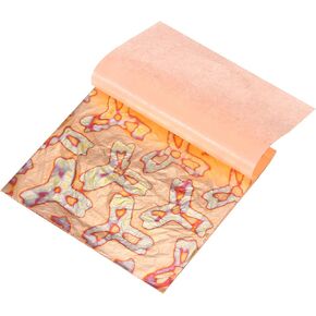 Meccanixity 25 PCS أوراق أوراق الذهب 5.5 "× 5.5" أوراق رقائق ذهبية تقليدية كتيب متنوع مع نمط للحرف اليدوية وإطارات الصور والأظافر وديكور الفنون DIY وزهرة النحاس