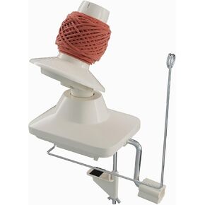 Clararti Yarn Ball Winder للكروشيه ، الحياكة ، وغيرها من الحرف الغزل | سريع ، هادئ ، يخلق كرات الغزل وكعك الغزل | السعة المتوسطة ، يمكن أن تتعامل مع متوسط ​​خيوط الغزل (أبيض)