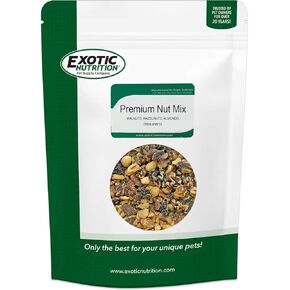 Exotic Nutrition Premium Nut Mix - Unroasted, Unsalted Walnuts, Hazelnuts, Almonds - Food & Treat for Grey Squirrels, Ground Squirrels, Flying Squirrels, Parrots & Other Small Pets (5 lb.)