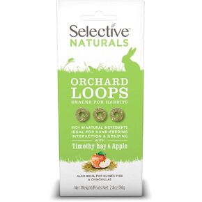 Supreme Science Selective Naturals Orchard Loops with Timothy Hay & Apple for Rabbits, 2.8 oz.