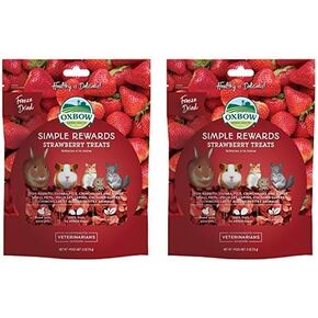 Oxbow Simple Rewards Strawberry Small Animal علاج 0.5 أوقية (حزمة 2)