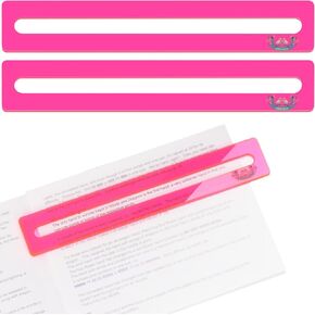 Mahjong Line Finder ، 2 Pack Bright Mahjong Rules Helper ، Beginner Mahjong Rules Reader ، Perfect Mahjong Gift for Players (Pink)
